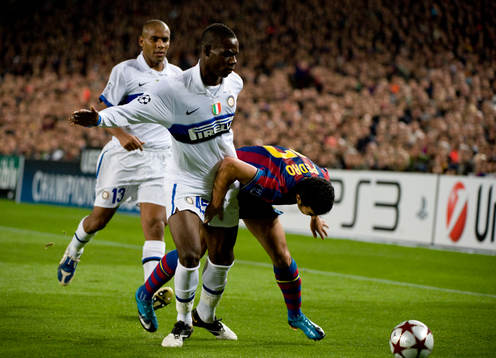 Pedro, Barcelona och Maicon och Mario Balotelli, Inter