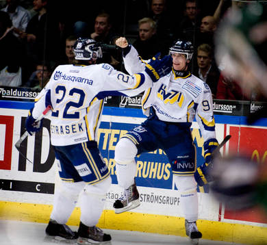 David Petrasek, Teemu Laine, HV71, jubel