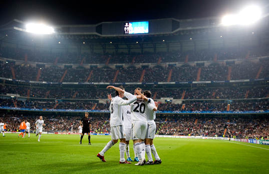 Gonzalo Higuain, Madrid gör 1-0. Jubel
