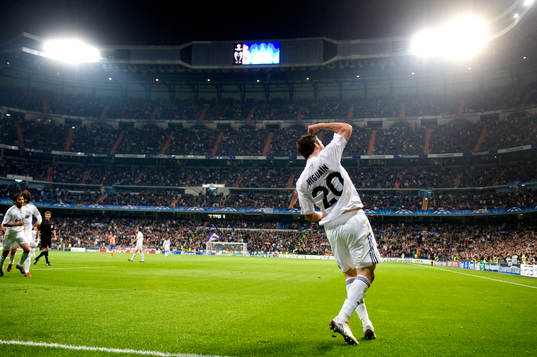 Gonzalo Higuain, Madrid gör 1-0. Jubel