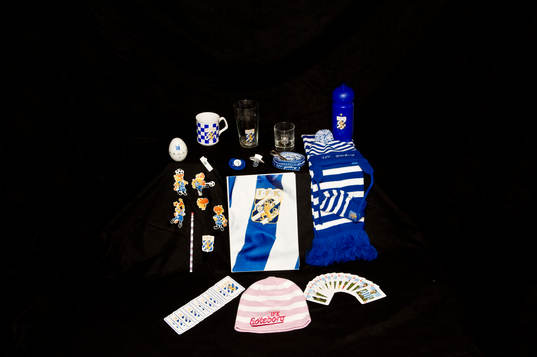 Fotboll, IFK Göteborg, souvenir, klubbprylar, halsduk,
