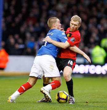 Fotboll, engelsk, Premier League, Portsmouth - Manchester