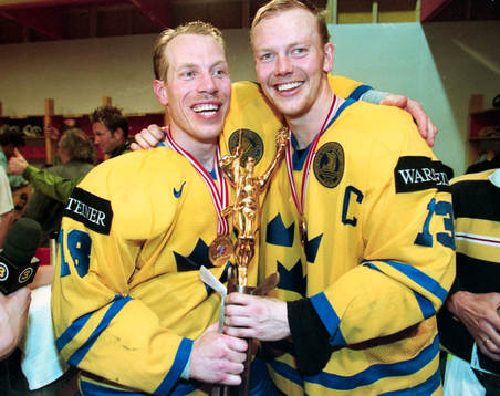 Jonas Bergqvist och Mats Sundin, Sverige, pokal