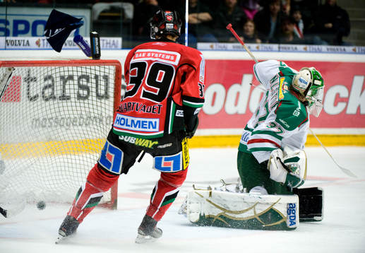 Cristopher Nihlstorp, Målvakt Rögle säpper in 3-0