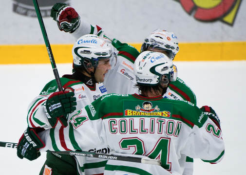 Dominik Granak, Rögle, grattas till 2-1, jubel, glädje