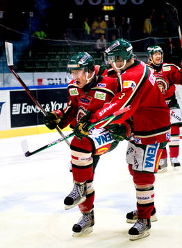 Niklas Andersson, Philip Larsen, Frölunda, jubel