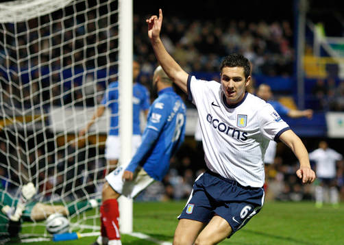 Stewart Downing, Aston Villa, jubel
