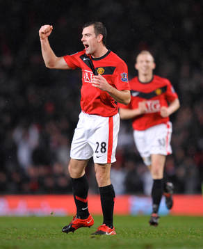 Darron Gibson, jubel, United