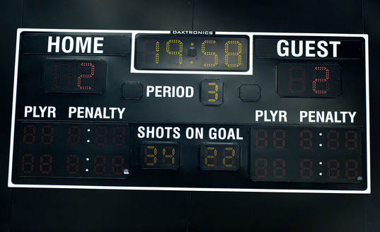 Kvittering 2-2 tid 19:58 i tredje perioden