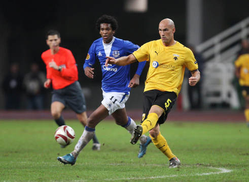 Jo, Everton och Daniel Majstorovic, AEK Aten