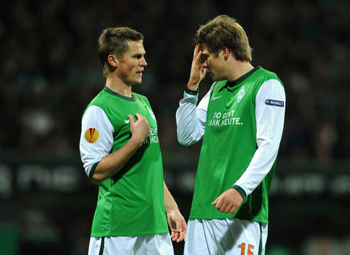 Markus Rosenberg och Sebastian Proedl, Werder Bremen