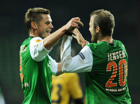 Markus Rosenberg och Daniel Jensen, glädje, jubel