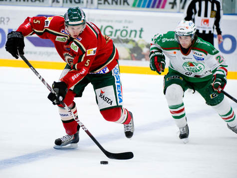 Christian Bäckman, Frölunda, och Jeremy Colliton, Rögle