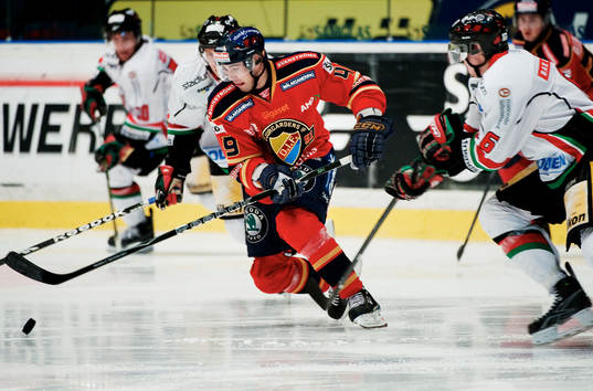 Kyle Klubertanz, Djurgården, kontrollerar pucken