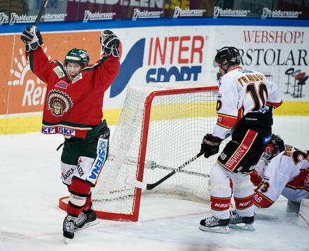Mathis Olimb, Frölunda,  avgör i sudden, jubel. Johan