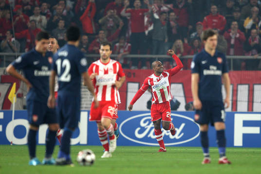 Geraldo Leonardo, Olympiakos, glädje, jubel