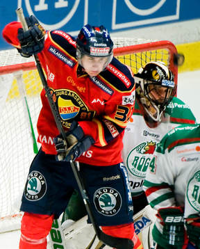 Marcus Krüger, Djurgården och Jürgen Penker, målvakt,