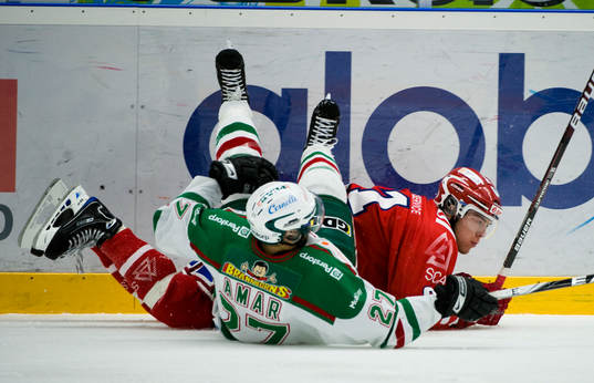 Baptiste Amar, Rögle och Magnus Pääjärvi-Svensson,