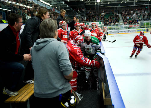 Mikael Gath, Rögle, hamnade i fel bås