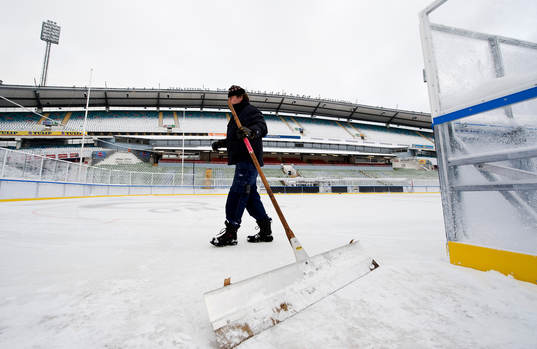 Inför Frölunda-Färjestad på Ullevi