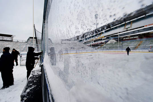 Inför Frölunda-Färjestad på Ullevi