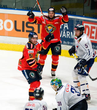 Mika Hannula och Nichlas Falk, Djurgården, jubel