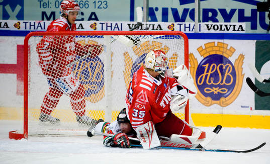 Anders Lindbäck, Målvakt Timrå och Mats Zuccarello