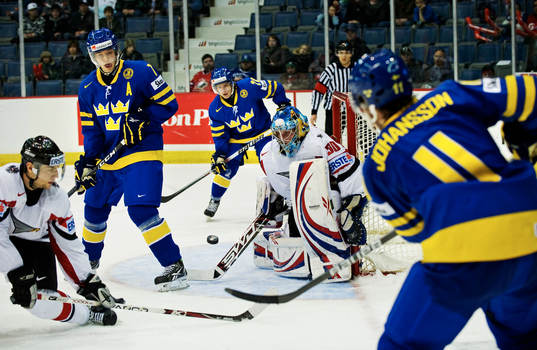 David Rundblad, André Petersson och Marcus Johansson,
