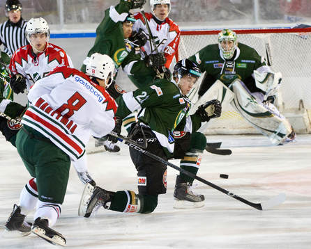 Per Åslund, Färjestad, Ville Mäntymaa, Frölunda