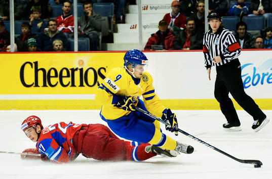 Maxim Chudinov, Ryssland, fäller Mattias Tedenby, Sverige