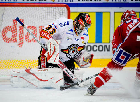 Mattias Modig, Målvakt Luleå och Fredrik Hynning, Timrå