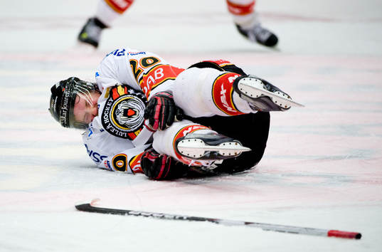 Mikael Lidhammar, Luleå skadar sig