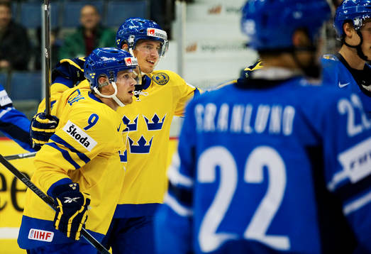 Mattias Tedenby och Jacob Josefson, Sverige, jublar