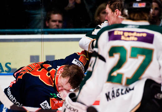 David Printz, Djurgården, och Lee Goren, Färjestad, i
