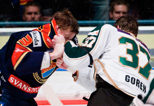 David Printz, Djurgården, och Lee Goren, Färjestad, i