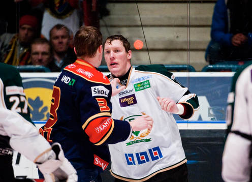 David Printz, Djurgården, och Lee Goren, Färjestad, i