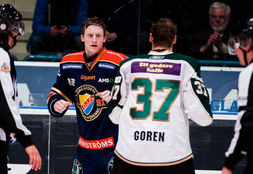 David Printz, Djurgården, och Lee Goren, Färjestad, i