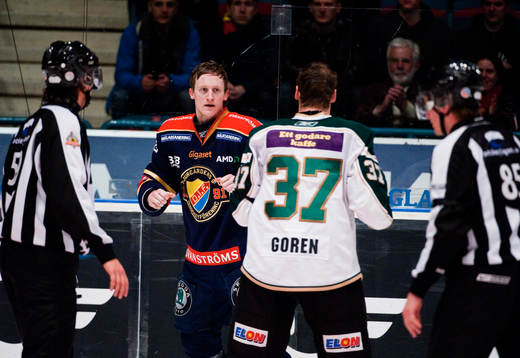 David Printz, Djurgården, och Lee Goren, Färjestad, i