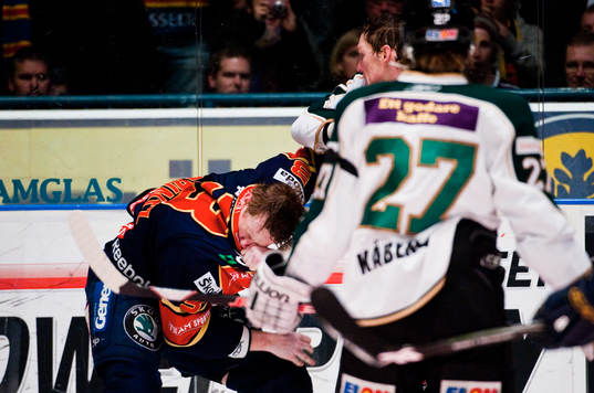 David Printz, Djurgården, och Lee Goren, Färjestad, i