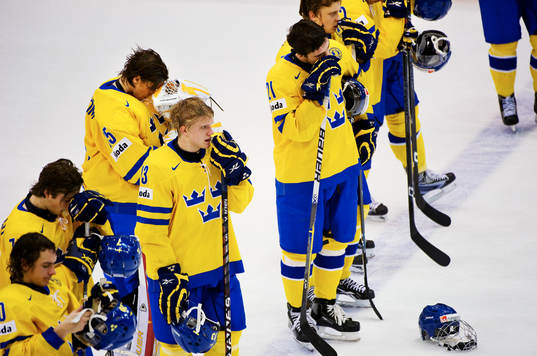 Sverige förlorade matchen med 2-5. Depp efteråt