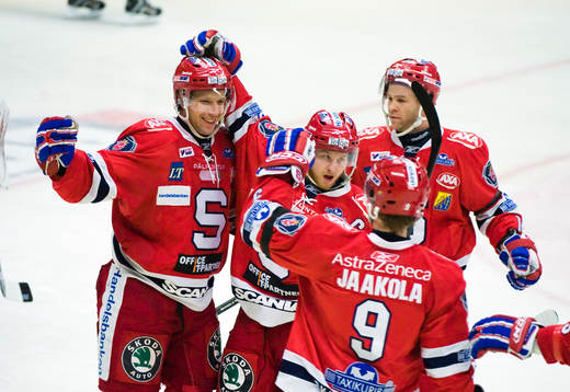 Petri Pakaslahti, Patrick Yetman och Robert Carlsson,