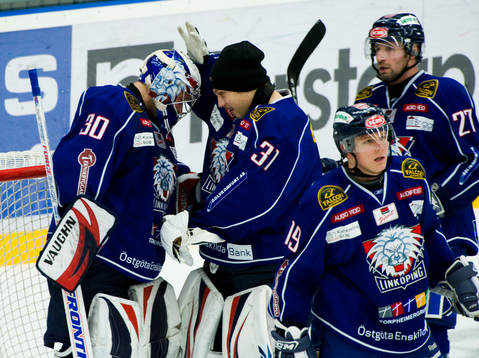 Fredrik Norrena, målvakt och Christian Engstrand,