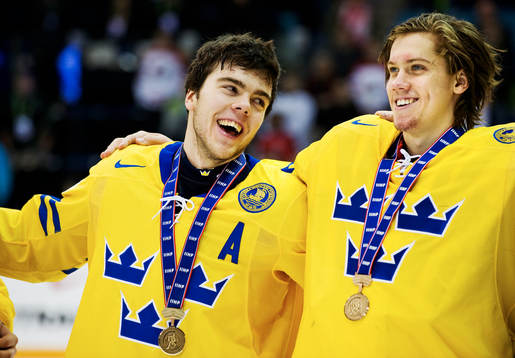 Magnus Pääjärvi Svensson och Jacob Markström, målvakt,