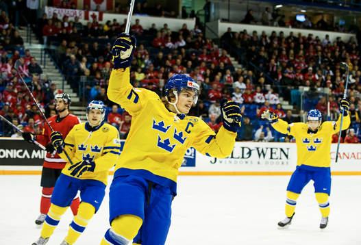 Anton Lander, Sverige, jubel