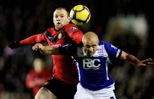 Fotboll, Premier League, engelsk, Birmingham - Manchester