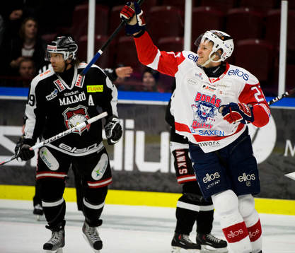 Kim Staal, Malmö, depp och Jens Karlsson, Borås, jubel