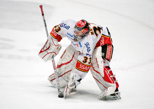 Mattias Modig, målvakt, räddning, puck
