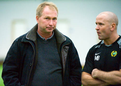 Per Apelgren och Michael Borgqvist, tränare