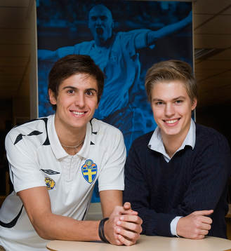 Adi Aganovic, Kristianstad och David Andersson,