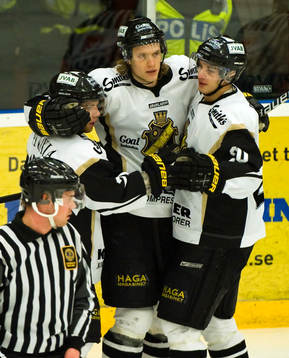 Christian Sandberg, Johan Ryno och Daniel Bång, AIK (Jubel)